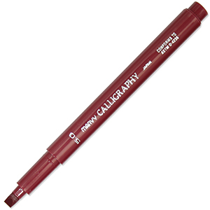 Calligraphy Pen - 5mm Burgundy.