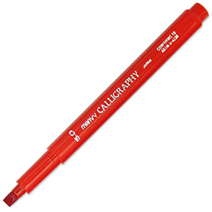 Calligraphy Pen - 5mm Red.