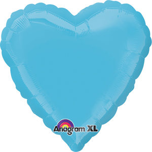 Caribbean Blue Heart balloon by Anagram.