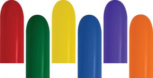 260 Crystal Assortment of Betallatex balloons.