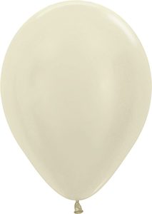 5 inch Pearl Ivory Betallatex Latex balloon by Betallic.