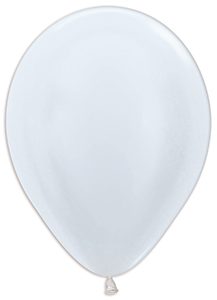 5 inch Pearl White Betallatex Latex balloon by Betallic.