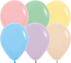 11 inch Pastel Assortment of Betallatex Latex balloons by Betallic.