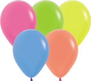 11 inch Neon Assortment of Betallatex Latex balloons by Betallic.