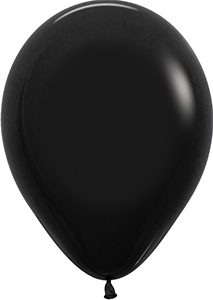 11 inch Deluxe Black Betallatex Latex balloon by Betallic.