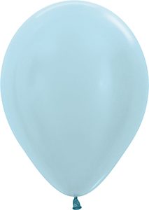 11 inch Pearl Blue Betallatex Latex balloon by Betallic.