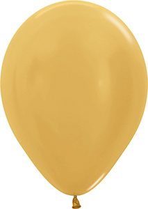 11 inch Metallic Gold Betallatex Latex balloon by Betallic.