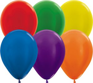 11 inch Metallic Assortment of Betallatex Latex balloons by Betallic.