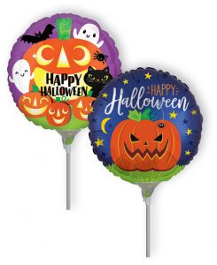 Halloween 9 inch Pre-Inflated Mini Balloons