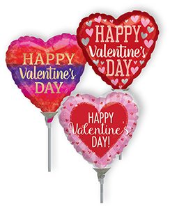 9 inch Pre-Inflated Valentine Assortment