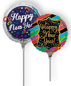 New Years Eve Pre-Inflated Micro Balloons.