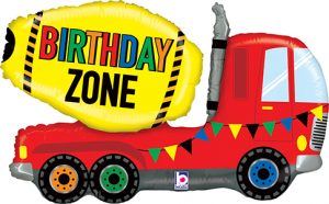 28238 Birthday Zone Truck Helium Shape