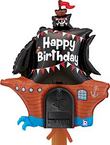 4360 HB Pirate Ship Mailbox Balloon