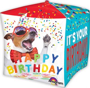 Birthday Pets Cubez balloon by Anagram.