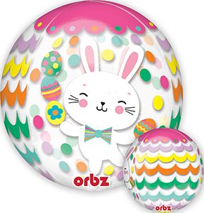 Bunny Dots Orbz balloon by Anagram.
