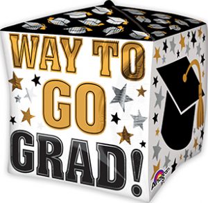 Way to Go Grad Cubez balloon by Anagram.