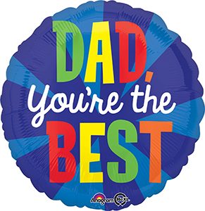 Dad You're the Best Standard balloon by Anagram