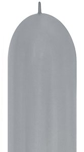 660 LINK-O-LOON Metallic Silver Betallatex balloon.
