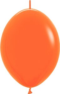 12 inch LINK-O-LOON Fashion Orange Betallatex balloon.