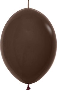 6 inch LINK-O-LOON Deluxe Chocolate Betallatex balloon.