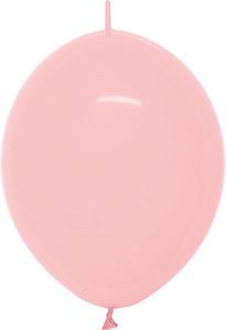 12 inch LINK-O-LOON Pastel Pink Betallatex balloon.