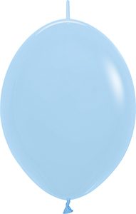 12 inch LINK-O-LOON Pastel Blue Betallatex balloon.