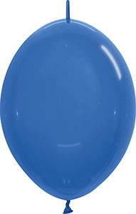 12 inch LINK-O-LOON Crystal Blue Betallatex balloon.