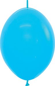 12 inch LINK-O-LOON Fashion Blue Betallatex balloon.