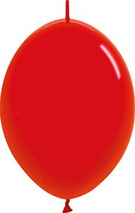 12 inch LINK-O-LOON Crystal Red Betallatex balloon.
