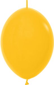 12 inch LINK-O-LOON Deluxe Marigold Betallatex balloon.