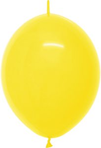 6 inch LINK-O-LOON Fashion Yellow Betallatex balloon.