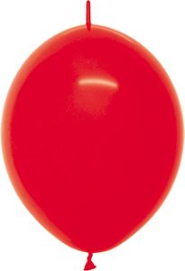 6 inch LINK-O-LOON Fashion Red Betallatex balloon.