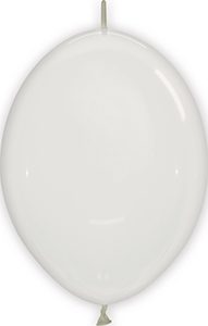 6 inch LINK-O-LOON Crystal Clear Betallatex balloon.