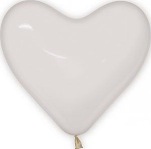11 inch Crystal Clear Heart Betallatex Betallatex balloon.
