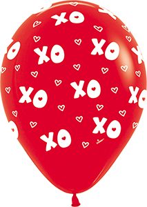 11 inch XO XO Betallatex Latex printed balloon by Betallic.