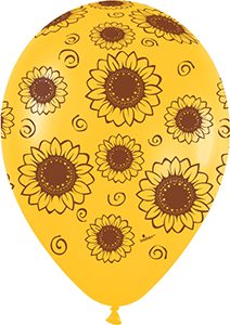 Sunflower Betallatex Latex printed balloon by Betallic.
