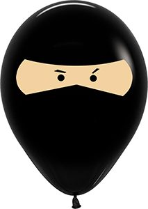 11 inch Ninja Betallatex Latex printed balloon by Betallic.