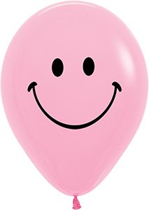 11 inch Smiley Baby Girl Betallatex Latex printed balloon by Betallic.