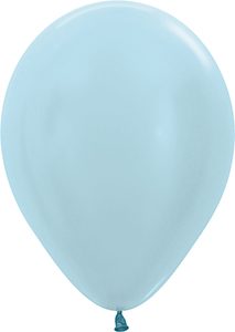 5 inch Pearl Blue Betallatex Latex balloon by Betallic.