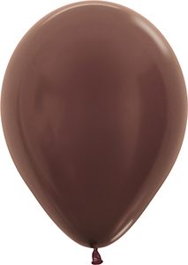 5 inch Metallic Chocolate Betallatex Latex balloon by Betallic.