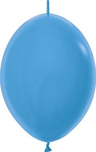 12 inch LINK-O-LOON Neon Blue Betallatex balloon.