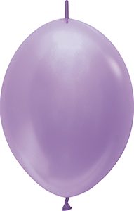 12 inch LINK-O-LOON Pearl Lilac Betallatex balloon.
