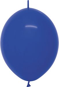 6 inch LINK-O-LOON Fashion Royal Blue Betallatex balloon.