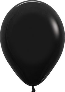 18 inch Deluxe Black Betallatex Latex balloon by Betallic.
