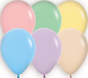 18 inch Pastel Assortment of Betallatex Latex balloons by Betallic.
