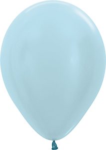18 inch Pearl Blue Betallatex Latex balloon by Betallic.