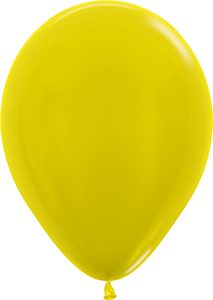 B18 inch Metallic Yellow Betallatex Latex balloon by Betallic.
