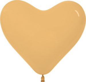 6 inch Deluxe Toffee Heart Betallatex balloon.