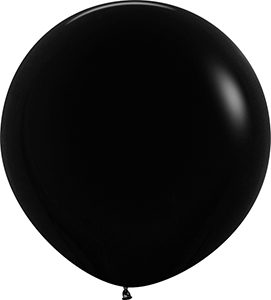 36 inch Deluxe Black Betallatex Latex balloon by Betallic.