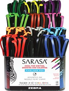 Sarasa Fineliner Pens 144/pk